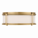 LED Flush Mount<br /><span style="color:#4AB0CE;">Entrega: 4-10 dias en USA</span><br /><span style="color:#4AB0CE;font-size:60%;">PREGUNTE POR ENTREGA EN PANAMA</span><br />Collection: Merick<br />Finish: Legacy Brass
