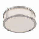 LED Flush Mount<br /><span style="color:#4AB0CE;">Entrega: 4-10 dias en USA</span><br /><span style="color:#4AB0CE;font-size:60%;">PREGUNTE POR ENTREGA EN PANAMA</span><br />Collection: Merick<br />Finish: Brushed Nickel