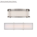 LED Flush Mount<br /><span style="color:#4AB0CE;">Entrega: 4-10 dias en USA</span><br /><span style="color:#4AB0CE;font-size:60%;">PREGUNTE POR ENTREGA EN PANAMA</span><br />Collection: Merick<br />Finish: Brushed Nickel