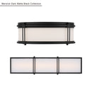 LED Flush Mount<br /><span style="color:#4AB0CE;">Entrega: 4-10 dias en USA</span><br /><span style="color:#4AB0CE;font-size:60%;">PREGUNTE POR ENTREGA EN PANAMA</span><br />Collection: Merick<br />Finish: Dark Matte Black