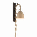 One Light Wall Sconce<br /><span style="color:#4AB0CE;">Entrega: 4-10 dias en USA</span><br /><span style="color:#4AB0CE;font-size:60%;">PREGUNTE POR ENTREGA EN PANAMA</span><br />Collection: Cordón<br />Finish: Dark Bronze