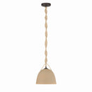 One Light Pendant<br /><span style="color:#4AB0CE;">Entrega: 4-10 dias en USA</span><br /><span style="color:#4AB0CE;font-size:60%;">PREGUNTE POR ENTREGA EN PANAMA</span><br />Collection: Cordón<br />Finish: Dark Bronze