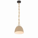 One Light Pendant<br /><span style="color:#4AB0CE;">Entrega: 4-10 dias en USA</span><br /><span style="color:#4AB0CE;font-size:60%;">PREGUNTE POR ENTREGA EN PANAMA</span><br />Collection: Cordón<br />Finish: Dark Bronze