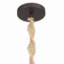 One Light Pendant<br /><span style="color:#4AB0CE;">Entrega: 4-10 dias en USA</span><br /><span style="color:#4AB0CE;font-size:60%;">PREGUNTE POR ENTREGA EN PANAMA</span><br />Collection: Cordón<br />Finish: Dark Bronze