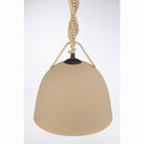 One Light Pendant<br /><span style="color:#4AB0CE;">Entrega: 4-10 dias en USA</span><br /><span style="color:#4AB0CE;font-size:60%;">PREGUNTE POR ENTREGA EN PANAMA</span><br />Collection: Cordón<br />Finish: Dark Bronze