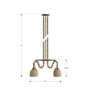 Four Light Pendant<br /><span style="color:#4AB0CE;">Entrega: 4-10 dias en USA</span><br /><span style="color:#4AB0CE;font-size:60%;">PREGUNTE POR ENTREGA EN PANAMA</span><br />Collection: Cordón<br />Finish: Dark Bronze