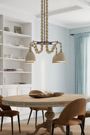 Four Light Pendant<br /><span style="color:#4AB0CE;">Entrega: 4-10 dias en USA</span><br /><span style="color:#4AB0CE;font-size:60%;">PREGUNTE POR ENTREGA EN PANAMA</span><br />Collection: Cordón<br />Finish: Dark Bronze