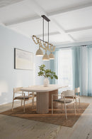 Minka-Lavery - 16067-860 - Three Light Linear Chandelier - Cordón - Dark Bronze