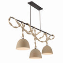 Three Light Linear Chandelier<br /><span style="color:#4AB0CE;">Entrega: 4-10 dias en USA</span><br /><span style="color:#4AB0CE;font-size:60%;">PREGUNTE POR ENTREGA EN PANAMA</span><br />Collection: Cordón<br />Finish: Dark Bronze