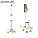 Three Light Linear Chandelier<br /><span style="color:#4AB0CE;">Entrega: 4-10 dias en USA</span><br /><span style="color:#4AB0CE;font-size:60%;">PREGUNTE POR ENTREGA EN PANAMA</span><br />Collection: Cordón<br />Finish: Dark Bronze