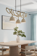 Three Light Linear Chandelier<br /><span style="color:#4AB0CE;">Entrega: 4-10 dias en USA</span><br /><span style="color:#4AB0CE;font-size:60%;">PREGUNTE POR ENTREGA EN PANAMA</span><br />Collection: Cordón<br />Finish: Dark Bronze