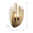 Two Light Wall Sconce<br /><span style="color:#4AB0CE;">Entrega: 4-10 dias en USA</span><br /><span style="color:#4AB0CE;font-size:60%;">PREGUNTE POR ENTREGA EN PANAMA</span><br />Collection: Florenza<br />Finish: Legacy Brass