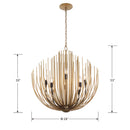 12 Light Chandelier<br /><span style="color:#4AB0CE;">Entrega: 4-10 dias en USA</span><br /><span style="color:#4AB0CE;font-size:60%;">PREGUNTE POR ENTREGA EN PANAMA</span><br />Collection: Florenza<br />Finish: Legacy Brass