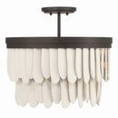 Six Light Semi-Flush Mount<br /><span style="color:#4AB0CE;">Entrega: 4-10 dias en USA</span><br /><span style="color:#4AB0CE;font-size:60%;">PREGUNTE POR ENTREGA EN PANAMA</span><br />Collection: Briscade<br />Finish: Dark Bronze