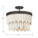 Six Light Semi-Flush Mount<br /><span style="color:#4AB0CE;">Entrega: 4-10 dias en USA</span><br /><span style="color:#4AB0CE;font-size:60%;">PREGUNTE POR ENTREGA EN PANAMA</span><br />Collection: Briscade<br />Finish: Dark Bronze