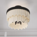Six Light Semi-Flush Mount<br /><span style="color:#4AB0CE;">Entrega: 4-10 dias en USA</span><br /><span style="color:#4AB0CE;font-size:60%;">PREGUNTE POR ENTREGA EN PANAMA</span><br />Collection: Briscade<br />Finish: Dark Bronze