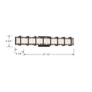 LED Bath Bar<br /><span style="color:#4AB0CE;">Entrega: 4-10 dias en USA</span><br /><span style="color:#4AB0CE;font-size:60%;">PREGUNTE POR ENTREGA EN PANAMA</span><br />Collection: Sevryn<br />Finish: Dark Matte Black