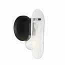 One Light Wall Sconce<br /><span style="color:#4AB0CE;">Entrega: 4-10 dias en USA</span><br /><span style="color:#4AB0CE;font-size:60%;">PREGUNTE POR ENTREGA EN PANAMA</span><br />Collection: Oldmill<br />Finish: Dark Matte Black