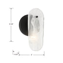 One Light Wall Sconce<br /><span style="color:#4AB0CE;">Entrega: 4-10 dias en USA</span><br /><span style="color:#4AB0CE;font-size:60%;">PREGUNTE POR ENTREGA EN PANAMA</span><br />Collection: Oldmill<br />Finish: Dark Matte Black
