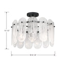 Three Light Semi-Flush Mount<br /><span style="color:#4AB0CE;">Entrega: 4-10 dias en USA</span><br /><span style="color:#4AB0CE;font-size:60%;">PREGUNTE POR ENTREGA EN PANAMA</span><br />Collection: Oldmill<br />Finish: Dark Matte Black