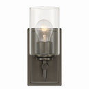 One Light Bath Sconce<br /><span style="color:#4AB0CE;">Entrega: 4-10 dias en USA</span><br /><span style="color:#4AB0CE;font-size:60%;">PREGUNTE POR ENTREGA EN PANAMA</span><br />Collection: Binsly<br />Finish: Rustic Gun Metal