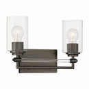 Two Light Vanity<br /><span style="color:#4AB0CE;">Entrega: 4-10 dias en USA</span><br /><span style="color:#4AB0CE;font-size:60%;">PREGUNTE POR ENTREGA EN PANAMA</span><br />Collection: Binsly<br />Finish: Rustic Gun Metal