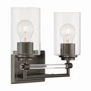 Two Light Vanity<br /><span style="color:#4AB0CE;">Entrega: 4-10 dias en USA</span><br /><span style="color:#4AB0CE;font-size:60%;">PREGUNTE POR ENTREGA EN PANAMA</span><br />Collection: Binsly<br />Finish: Rustic Gun Metal