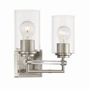 Two Light Vanity<br /><span style="color:#4AB0CE;">Entrega: 4-10 dias en USA</span><br /><span style="color:#4AB0CE;font-size:60%;">PREGUNTE POR ENTREGA EN PANAMA</span><br />Collection: Binsly<br />Finish: Brushed Nickel