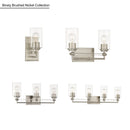 Three Light Vanity<br /><span style="color:#4AB0CE;">Entrega: 4-10 dias en USA</span><br /><span style="color:#4AB0CE;font-size:60%;">PREGUNTE POR ENTREGA EN PANAMA</span><br />Collection: Binsly<br />Finish: Brushed Nickel