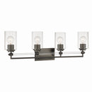 Four Light Vanity<br /><span style="color:#4AB0CE;">Entrega: 4-10 dias en USA</span><br /><span style="color:#4AB0CE;font-size:60%;">PREGUNTE POR ENTREGA EN PANAMA</span><br />Collection: Binsly<br />Finish: Rustic Gun Metal