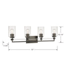 Four Light Vanity<br /><span style="color:#4AB0CE;">Entrega: 4-10 dias en USA</span><br /><span style="color:#4AB0CE;font-size:60%;">PREGUNTE POR ENTREGA EN PANAMA</span><br />Collection: Binsly<br />Finish: Rustic Gun Metal