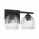 Two Light Vanity<br /><span style="color:#4AB0CE;">Entrega: 4-10 dias en USA</span><br /><span style="color:#4AB0CE;font-size:60%;">PREGUNTE POR ENTREGA EN PANAMA</span><br />Collection: Glint<br />Finish: Dark Bronze