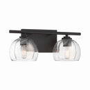 Two Light Vanity<br /><span style="color:#4AB0CE;">Entrega: 4-10 dias en USA</span><br /><span style="color:#4AB0CE;font-size:60%;">PREGUNTE POR ENTREGA EN PANAMA</span><br />Collection: Glint<br />Finish: Dark Bronze