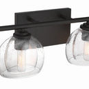 Two Light Vanity<br /><span style="color:#4AB0CE;">Entrega: 4-10 dias en USA</span><br /><span style="color:#4AB0CE;font-size:60%;">PREGUNTE POR ENTREGA EN PANAMA</span><br />Collection: Glint<br />Finish: Dark Bronze
