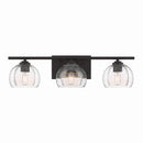 Three Light Vanity<br /><span style="color:#4AB0CE;">Entrega: 4-10 dias en USA</span><br /><span style="color:#4AB0CE;font-size:60%;">PREGUNTE POR ENTREGA EN PANAMA</span><br />Collection: Glint<br />Finish: Dark Bronze