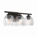 Three Light Vanity<br /><span style="color:#4AB0CE;">Entrega: 4-10 dias en USA</span><br /><span style="color:#4AB0CE;font-size:60%;">PREGUNTE POR ENTREGA EN PANAMA</span><br />Collection: Glint<br />Finish: Dark Bronze