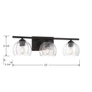 Three Light Vanity<br /><span style="color:#4AB0CE;">Entrega: 4-10 dias en USA</span><br /><span style="color:#4AB0CE;font-size:60%;">PREGUNTE POR ENTREGA EN PANAMA</span><br />Collection: Glint<br />Finish: Dark Bronze