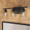 Three Light Vanity<br /><span style="color:#4AB0CE;">Entrega: 4-10 dias en USA</span><br /><span style="color:#4AB0CE;font-size:60%;">PREGUNTE POR ENTREGA EN PANAMA</span><br />Collection: Glint<br />Finish: Dark Bronze