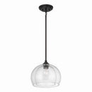 One Light Convertible Pendant/Semi-Flush Mount<br /><span style="color:#4AB0CE;">Entrega: 4-10 dias en USA</span><br /><span style="color:#4AB0CE;font-size:60%;">PREGUNTE POR ENTREGA EN PANAMA</span><br />Collection: Glint<br />Finish: Dark Bronze