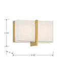 LED Bath Bar<br /><span style="color:#4AB0CE;">Entrega: 4-10 dias en USA</span><br /><span style="color:#4AB0CE;font-size:60%;">PREGUNTE POR ENTREGA EN PANAMA</span><br />Collection: High Rise<br />Finish: Brushed Gold