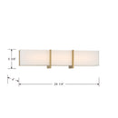 LED Bath Bar<br /><span style="color:#4AB0CE;">Entrega: 4-10 dias en USA</span><br /><span style="color:#4AB0CE;font-size:60%;">PREGUNTE POR ENTREGA EN PANAMA</span><br />Collection: High Rise<br />Finish: Brushed Gold