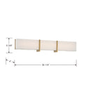 LED Bath Bar<br /><span style="color:#4AB0CE;">Entrega: 4-10 dias en USA</span><br /><span style="color:#4AB0CE;font-size:60%;">PREGUNTE POR ENTREGA EN PANAMA</span><br />Collection: High Rise<br />Finish: Brushed Gold