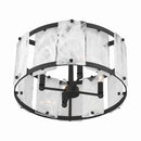 Four Light Semi-Flush Mount<br /><span style="color:#4AB0CE;">Entrega: 4-10 dias en USA</span><br /><span style="color:#4AB0CE;font-size:60%;">PREGUNTE POR ENTREGA EN PANAMA</span><br />Collection: Veil<br />Finish: Dark Matte Black