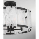 Four Light Semi-Flush Mount<br /><span style="color:#4AB0CE;">Entrega: 4-10 dias en USA</span><br /><span style="color:#4AB0CE;font-size:60%;">PREGUNTE POR ENTREGA EN PANAMA</span><br />Collection: Veil<br />Finish: Dark Matte Black