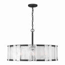 Six Light Pendant<br /><span style="color:#4AB0CE;">Entrega: 4-10 dias en USA</span><br /><span style="color:#4AB0CE;font-size:60%;">PREGUNTE POR ENTREGA EN PANAMA</span><br />Collection: Veil<br />Finish: Dark Matte Black