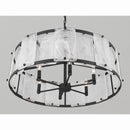 Six Light Pendant<br /><span style="color:#4AB0CE;">Entrega: 4-10 dias en USA</span><br /><span style="color:#4AB0CE;font-size:60%;">PREGUNTE POR ENTREGA EN PANAMA</span><br />Collection: Veil<br />Finish: Dark Matte Black