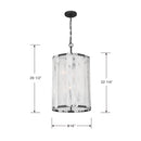 Six Light Pendant<br /><span style="color:#4AB0CE;">Entrega: 4-10 dias en USA</span><br /><span style="color:#4AB0CE;font-size:60%;">PREGUNTE POR ENTREGA EN PANAMA</span><br />Collection: Veil<br />Finish: Dark Matte Black