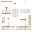 Six Light Linear Chandelier<br /><span style="color:#4AB0CE;">Entrega: 4-10 dias en USA</span><br /><span style="color:#4AB0CE;font-size:60%;">PREGUNTE POR ENTREGA EN PANAMA</span><br />Collection: Veil<br />Finish: Legacy Brass