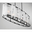 Six Light Linear Chandelier<br /><span style="color:#4AB0CE;">Entrega: 4-10 dias en USA</span><br /><span style="color:#4AB0CE;font-size:60%;">PREGUNTE POR ENTREGA EN PANAMA</span><br />Collection: Veil<br />Finish: Dark Matte Black