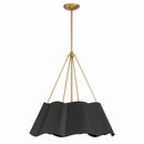 Four Light Pendant<br /><span style="color:#4AB0CE;">Entrega: 4-10 dias en USA</span><br /><span style="color:#4AB0CE;font-size:60%;">PREGUNTE POR ENTREGA EN PANAMA</span><br />Collection: Waveform<br />Finish: Dark Bronze